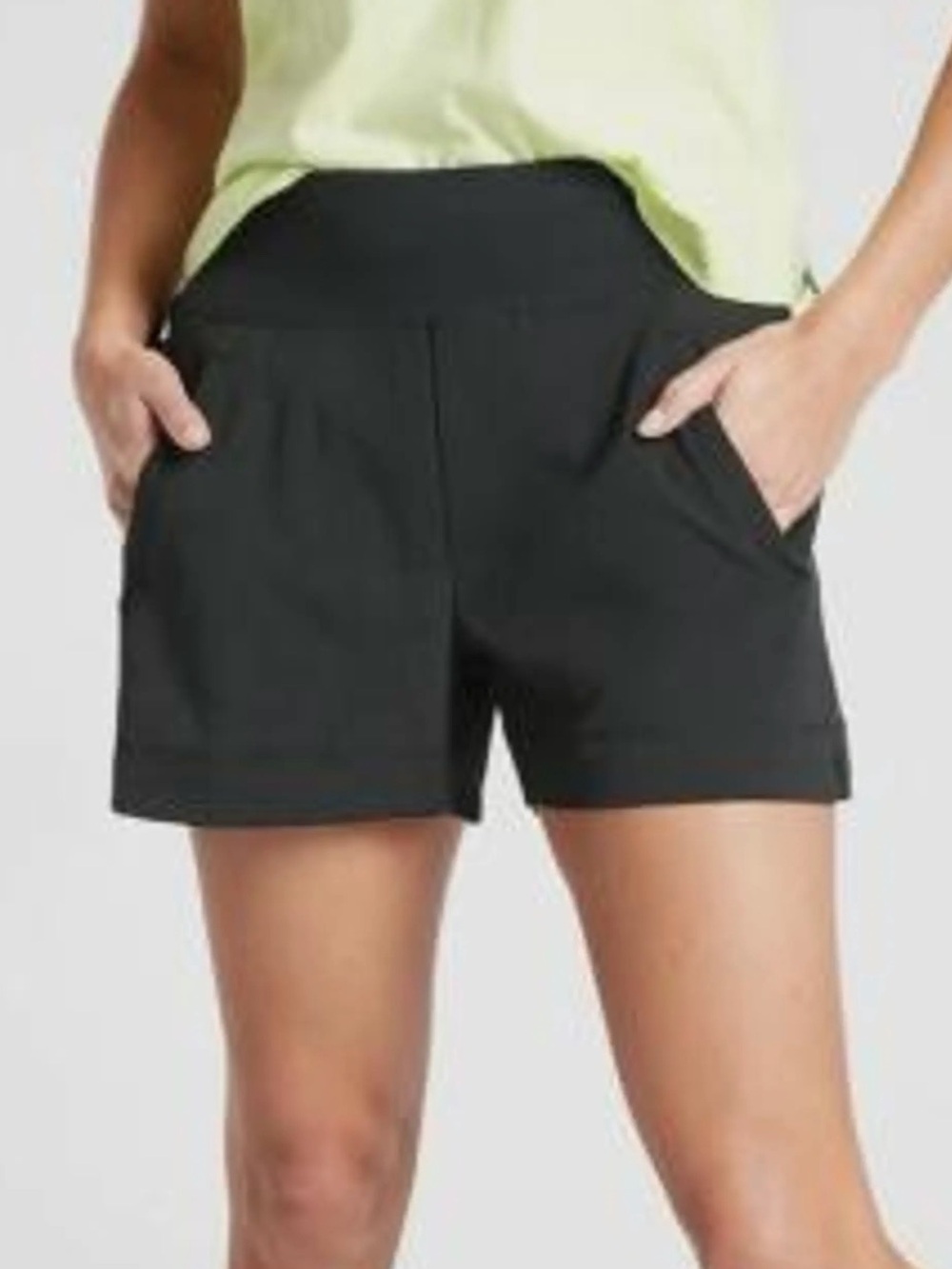 Athleta Trekkie North Shorts Black Hiking Running Camping Size 6